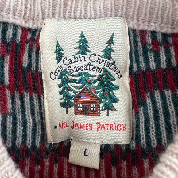 Kiel James Patrick The Christmas Patchwork Sweater Fair Isle Winter Holiday KJP - Picture 7 of 12